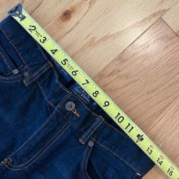 Lucky Brand Dark Wash Richmond Authentic Skinny Jeans Size 16 NWT inseam 29 - Picture 12 of 16